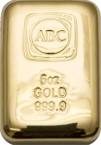 ABC Bullion Gold Cast Bar 5 oz