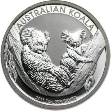 Perth Mint Silver 1 oz Koala 2011 BU