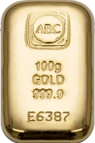 ABC Bullion Cast Gold Bar 100g