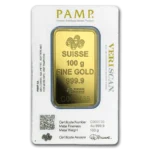 100g PAMP Minted Bar Gold